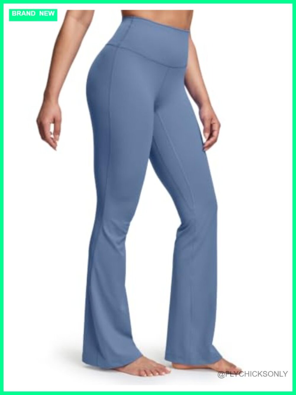 High Waisted Flare Leggings Tummy Control Yoga Pants Wide Leg Bootcut